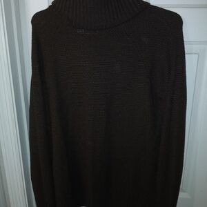 Faded Glory Women's Dark Brown Mockneck Sweater